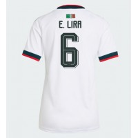 Mexiko Erik Lira #6 Bortatröja Kvinnor VM 2026 Korta ärmar